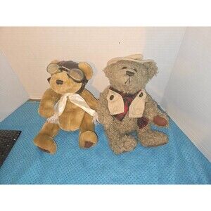 Brass Button Collectible Pickford Bear "Tanner" Bear of Health Plush lot of 2
